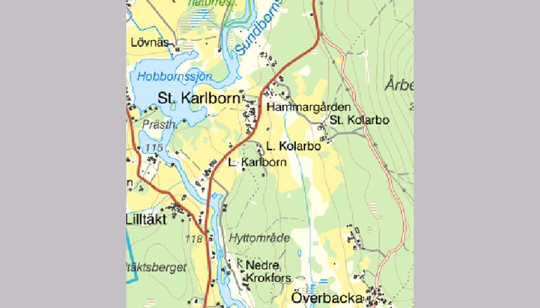 Karta över Karlborn, Vill du veta mer detaljer kan du ringa vår kundtjänst