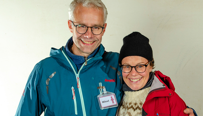 Mikael och Kersti Ringi deltar i tävlingen Minimeringsmästarna